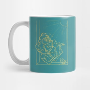 Head in the Clouds (Light Lineart) Mug